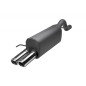 Scarico sportivo Fiat Grande Punto ABARTH (2007-2011) - rotondo Ø70 (Cod. U-107/220/70rs)