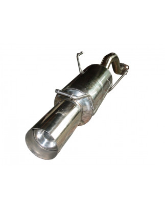Scarico sportivo Honda Civic VI Berlina (1996-2001) - rotondo Ø100 (Cod. U-ERODdsc05875)
