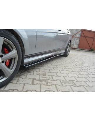 Diffusori minigonne Mercedes-Benz C berlina / FAMILIARE AMG-Line W204 / S204 (Cod. M-ME-C-204-AMGLIN