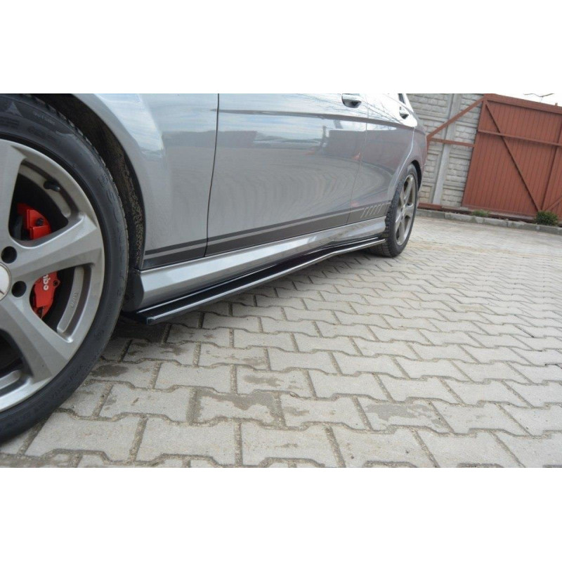 Diffusori minigonne Mercedes-Benz C berlina / FAMILIARE AMG-Line W204 / S204 (Cod. M-ME-C-204-AMGLIN