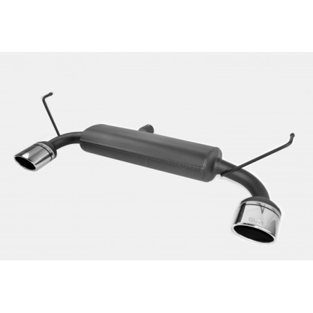 Scarico sportivo Nissan QASHQAI I (2007-2013) - ovale 120×80 (Cod. U-119-311-28_gray)