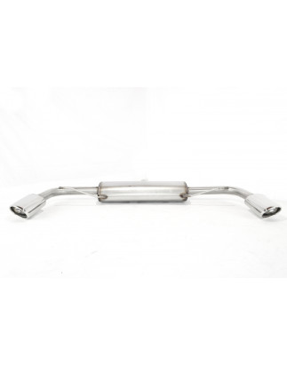 Scarico sportivo Audi TT typ 8J (2007-2013) - ovale 120×80 (Cod. U-YSE81)