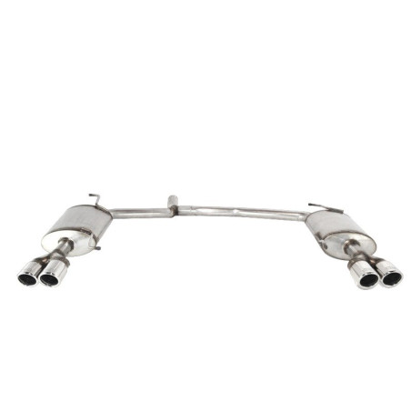 Scarico sportivo Audi A4 typ B8 /8K (2011-2015) - rotondo Ø70 (Cod. U-101-40670rsP)