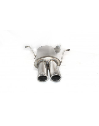 Scarico sportivo Bmw E46 6 cyl tubo singolo ingresso (1998-2005) - rotondo Ø70 (Cod. U-h8mS1)