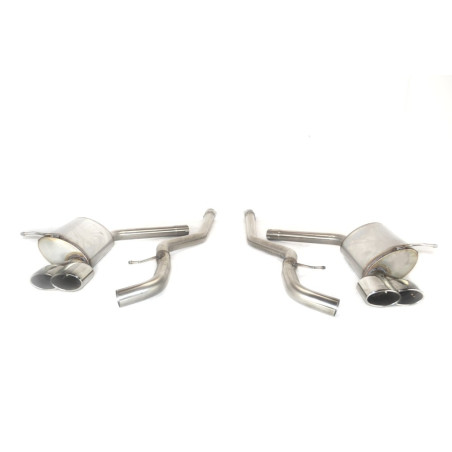 Scarico sportivo Mercedes E-CLASSE W211 (2001-2008) - ovale 220×80 (Cod. U-117-402-55P)