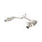 Scarico sportivo Audi A4 typ B6 (2000-2004) - rotondo Ø90 (Cod. U-101-325/90rs P)