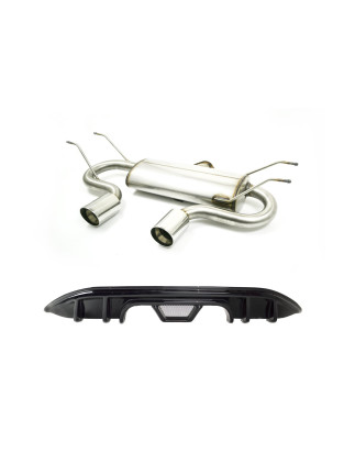 Scarico sportivo Mazda MX5 typ ND (2014-2026) - rotondo Ø90 (Cod. U-d116-318P)