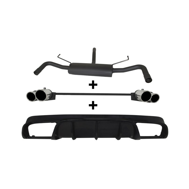 Scarico sportivo Alfa Romeo Giulietta (2010-2016) - rotondo - (Cod. U-d100-413-100-90)
