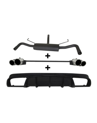 Scarico sportivo Alfa Romeo Giulietta (2010-2016) - rotondo - (Cod. U-d100-413-100-90)