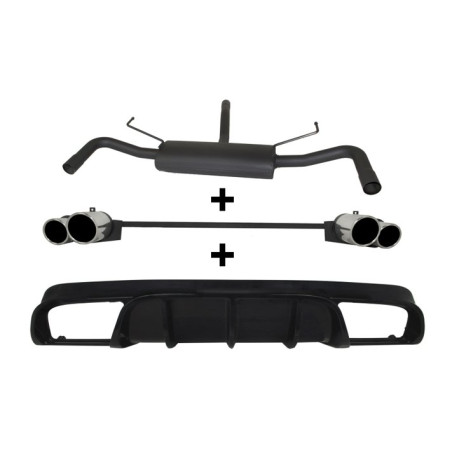 Scarico sportivo Alfa Romeo Giulietta (2010-2016) - rotondo - (Cod. U-d100-413-100-90)