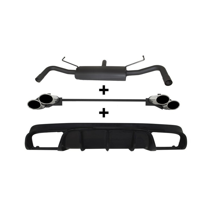 Scarico sportivo Alfa Romeo Giulietta (2010-2016) - ovale - (Cod. U-d100-412/27)