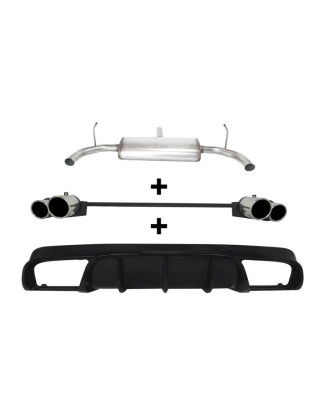 Scarico sportivo Alfa Romeo Giulietta (2010-2016) - rotondo - (Cod. U-d100-412-100-90 P)