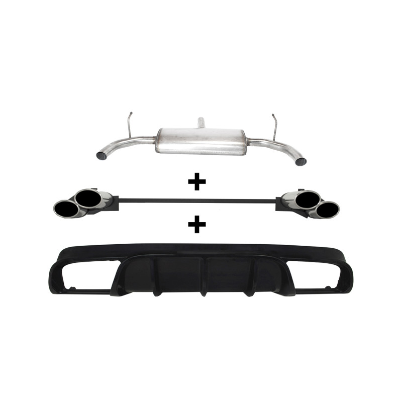 Scarico sportivo Alfa Romeo Giulietta (2010-2016) - ovale - (Cod. U-d100-412/27 P_1)