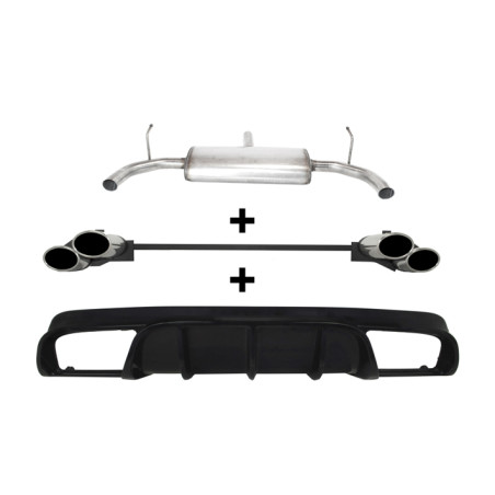 Scarico sportivo Alfa Romeo Giulietta (2010-2016) - ovale - (Cod. U-d100-412/27 P_1)