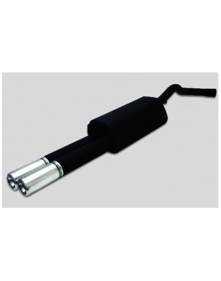 Scarico sportivo Audi A4 typ B5 (1994-2001) - rettangolare 80×65 (Cod. U-DQBm101-202)