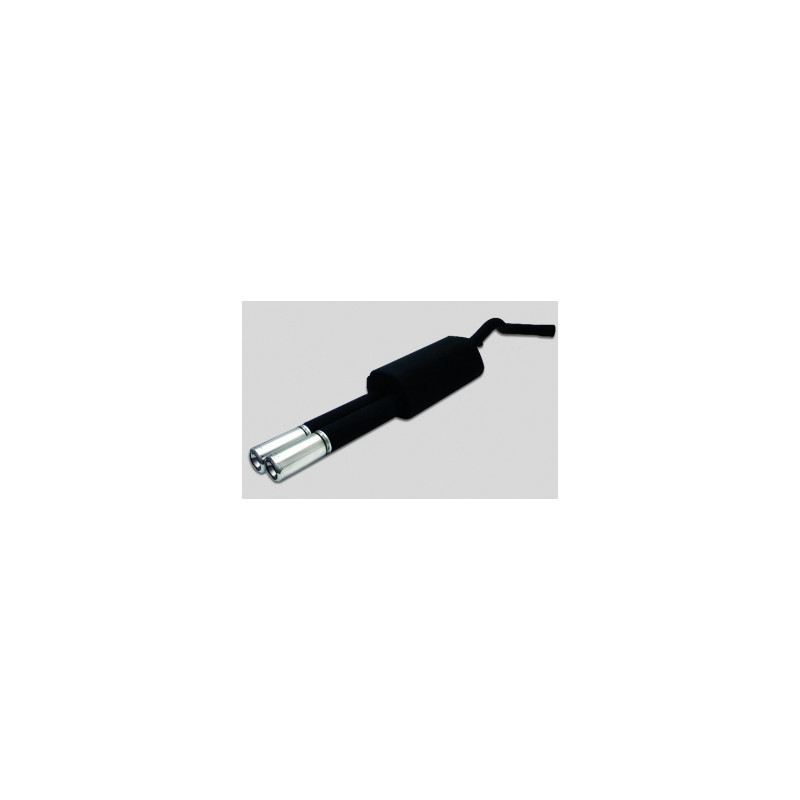 Scarico sportivo Audi A4 typ B5 (1994-2001) - rettangolare 80×65 (Cod. U-DQBm101-202)