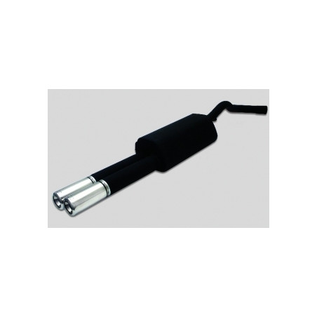 Scarico sportivo Audi A4 typ B5 (1994-2001) - rettangolare 80×65 (Cod. U-DQBm101-202)