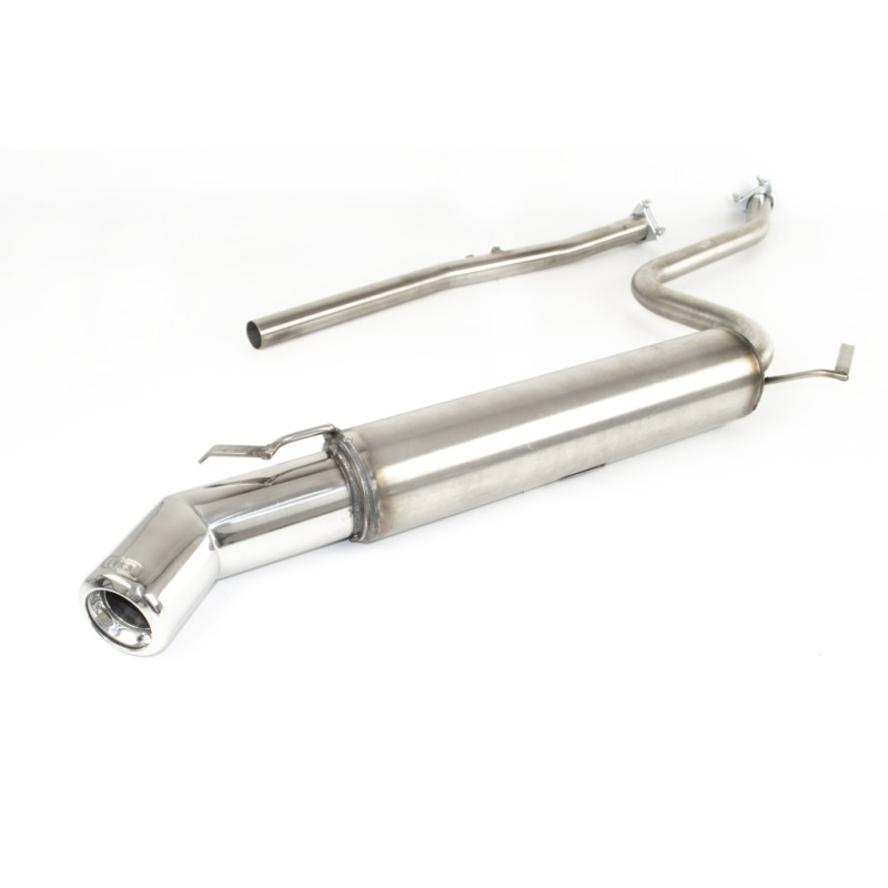 Scarico sportivo Fiat Seicento (1998-2010) - rotondo Ø80 (Cod. U-107-106/07-2 P_)