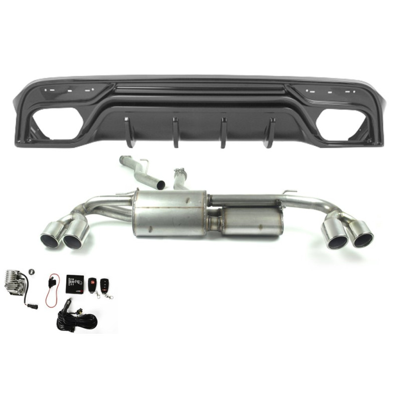 Scarico sportivo Alfa Romeo Stelvio (2016-nadal) - rotondo Ø90 (Cod. U-d100-419ZV_)