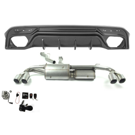 Scarico sportivo Alfa Romeo Stelvio (2016-nadal) - rotondo Ø90 (Cod. U-d100-419ZV_)