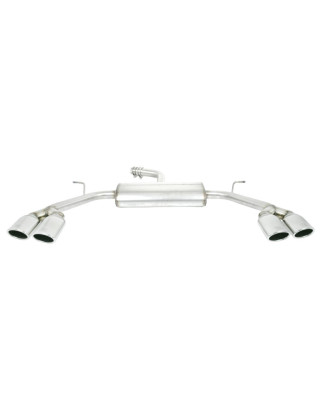 Scarico sportivo Audi A3 typ 8V  (2013-nadal) - ovale 95×65 (Cod. U-101-431-P)