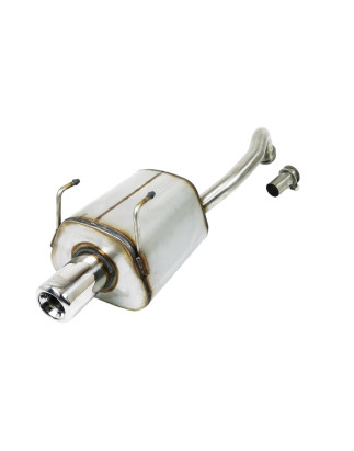 Scarico sportivo Fiat 500 (2007-2015) - rotondo Ø80 (Cod. U-107-114/07-2 P)
