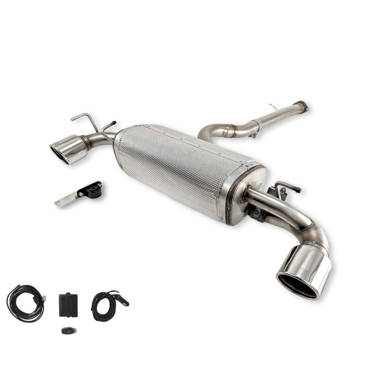 Scarico sportivo Toyota YarisGR (MK1) (2020-2023) - rotondo Ø100 (Cod. U-108-325ZV/101rs-P)