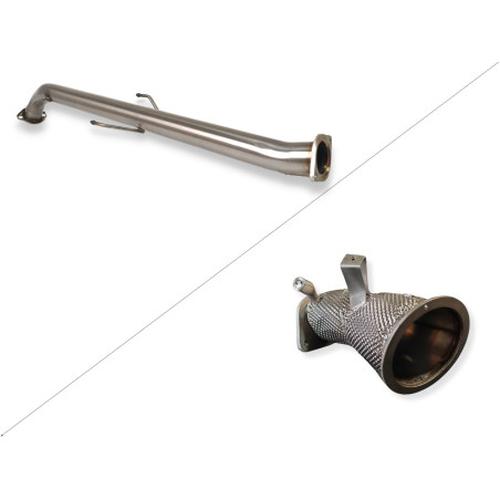 Scarico sportivo Toyota YarisGR (MK1) (2020-2023) - rotondo - (Cod. U-128-120-DPGPFR)