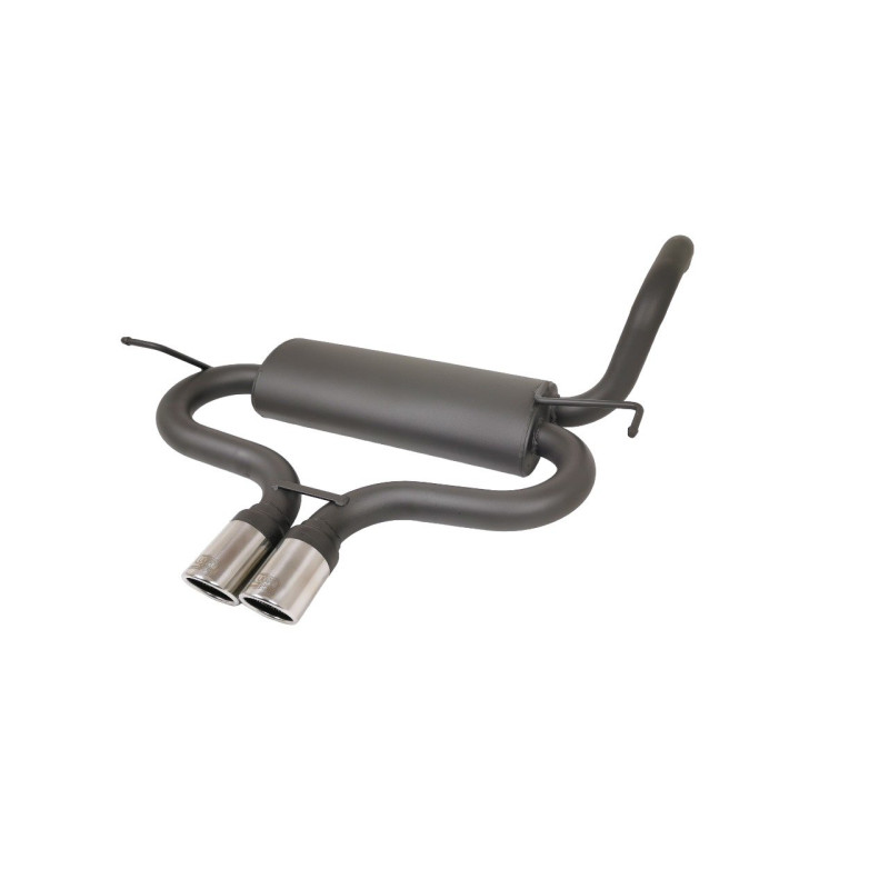 Scarico sportivo Peugeot 107 (2005-2014) - rotondo Ø70 (Cod. U-r32-side-2)