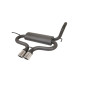Scarico sportivo Peugeot 107 (2005-2014) - rotondo Ø70 (Cod. U-r32-side-2)