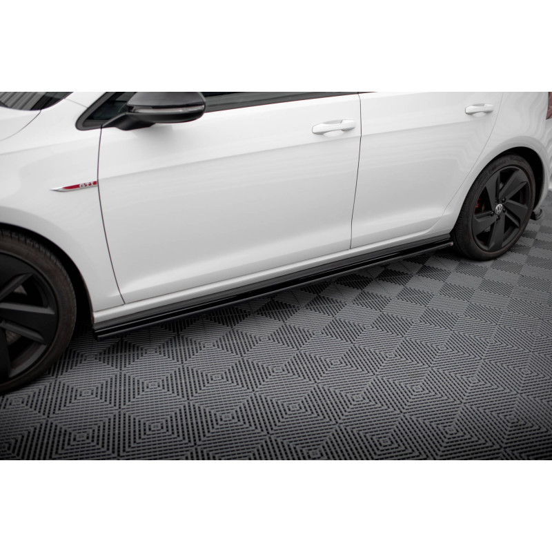 Diffusori minigonne V.1 Volkswagen Golf GTI / GTD Mk7 / Mk7 Facelift  (wide) (Cod. M-VW-GO-7/7F-GTI-