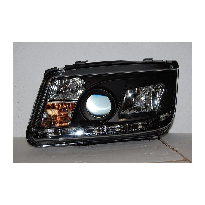 Fari Day Light Volkswagen Bora/Jetta 4 '99 Black (Cod. E-FAW080)