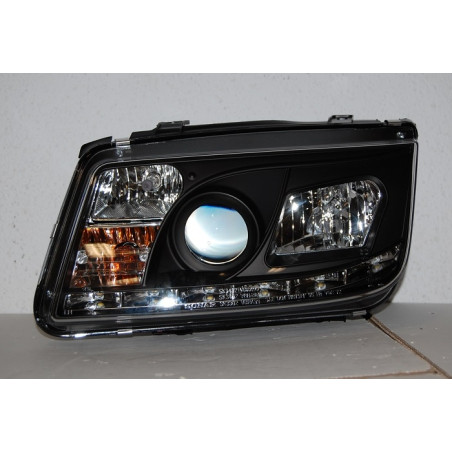 Fari Day Light Volkswagen Bora/Jetta 4 '99 Black (Cod. E-FAW080)