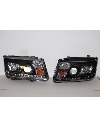 Fari Day Light Volkswagen Bora/Jetta 4 '99 Black (Cod. E-FAW080)
