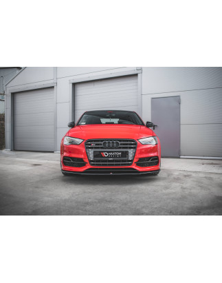 SPLITTER ANTERIORE V.1 Audi S3 / A3 S-Line 8V berlina / Cabrio (Cod. M-AU-S3-3-FD1G)