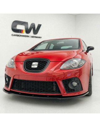 Splitter anteriore per Seat Leon MK2 (Cod. CW-CWFS2-SE-LN2-CFR-V1-B1)