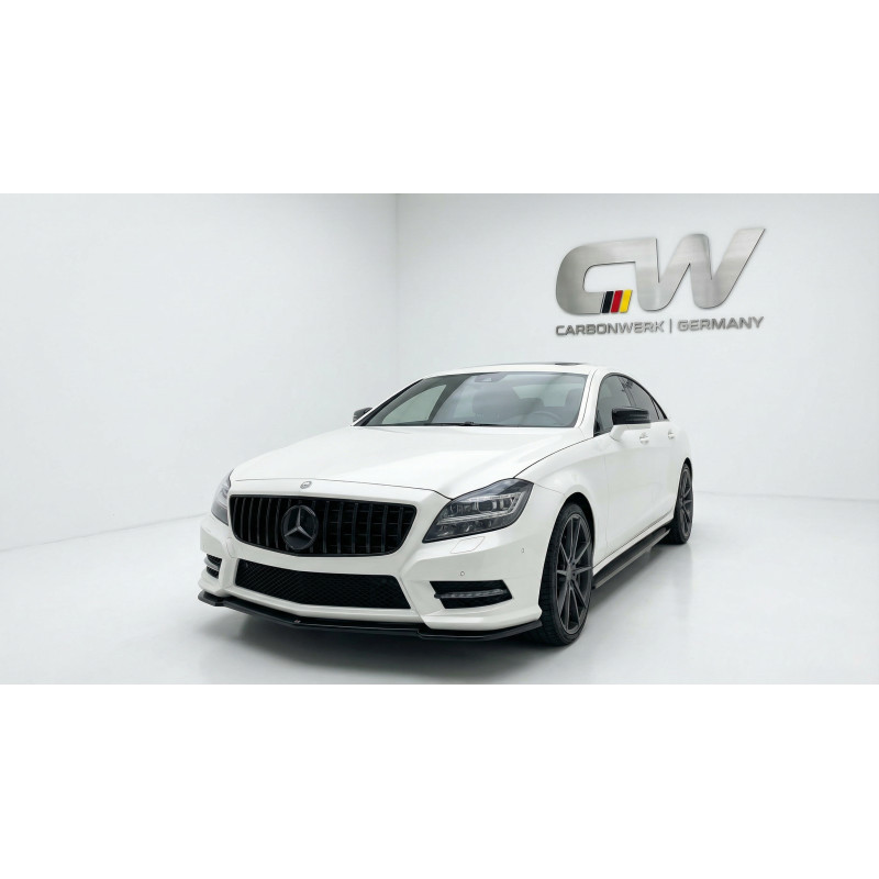 Splitter anteriore per Mercedes-Benz CLS W218 AMG Line (Cod. CW-CWFS-MB-W218-AMGL-V1-A1)