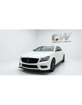 Splitter anteriore per Mercedes-Benz CLS W218 AMG Line (Cod. CW-CWFS-MB-W218-AMGL-V1-A1)