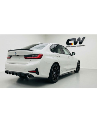 Diffusore posteriore per BMW Serie 3 G20 Standard Bumper (Cod. CW-CWRV2-BW-G20-STDL-V1-A1)