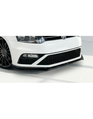 Splitter anteriore per Volkswagen Polo MK5 V2 (Cod. CW-CWMX-BFS-PV3016PB)