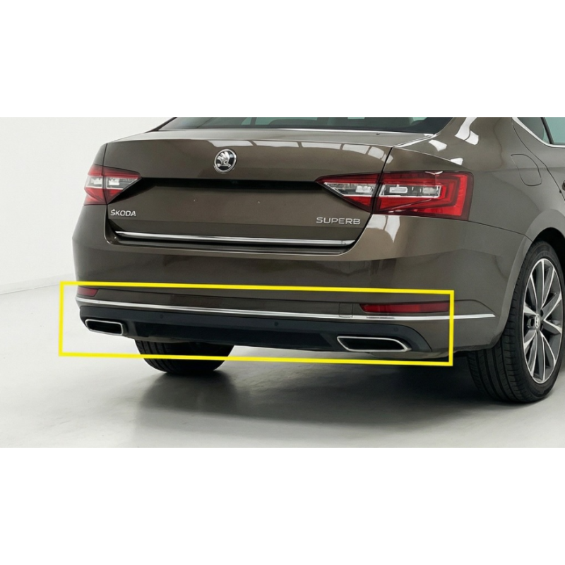 Diffusore posteriore per Skoda Superb MK3 (Cod. CW-CWDFSR-IA0001MBC)