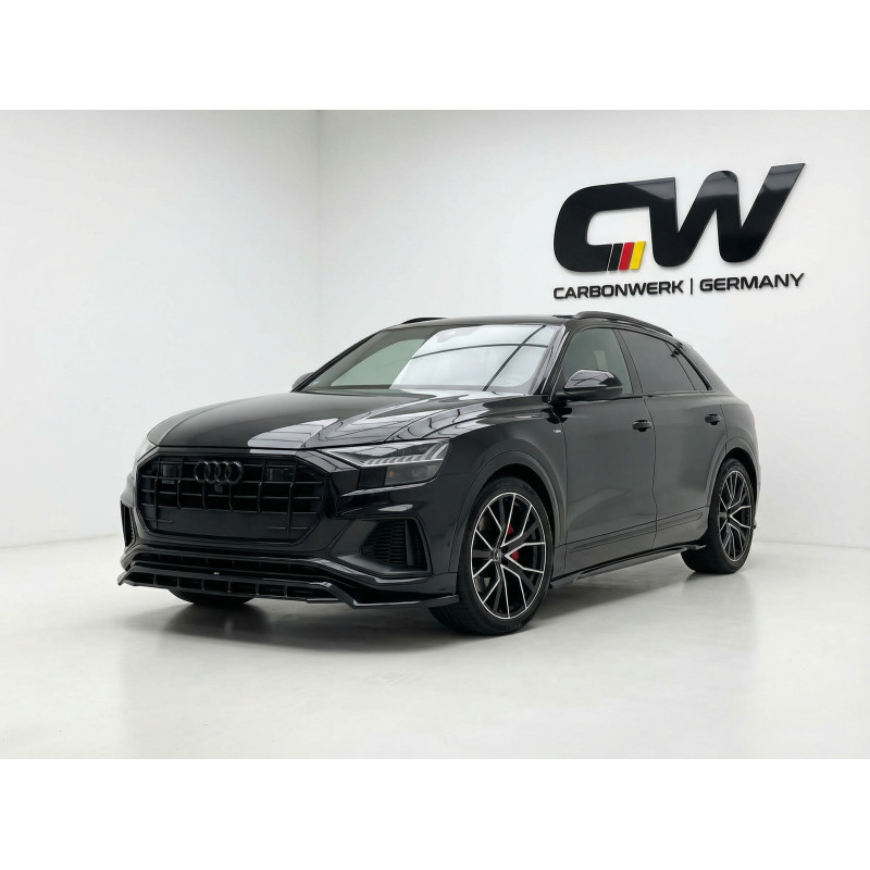 Splitter anteriore per Audi Q8 MK1 (Cod. CW-CWFS-AU-Q8S-SSL-V1-A1)