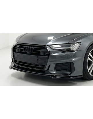 Splitter anteriore per Audi A6 C8 S Line S6/S Line V2 (Cod. CW-CWFS01-0158)