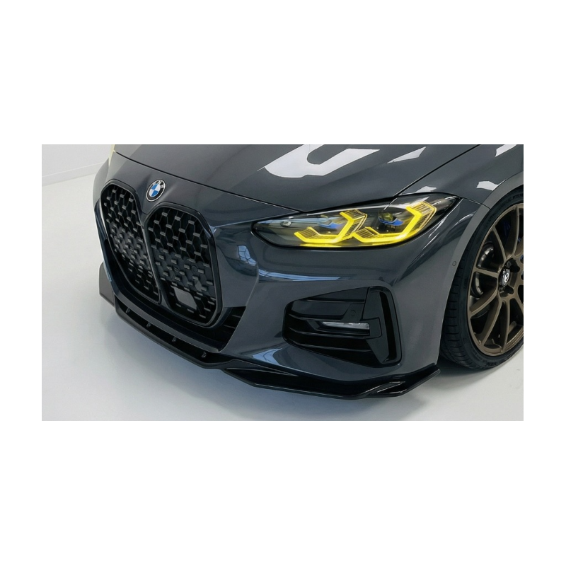 Splitter anteriore per BMW Serie 4 G22 M Pack V2 (Cod. CW-CWFS01-0054)