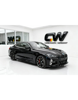 Splitter anteriore per BMW Serie 4 G22 M Pack V1 (Cod. CW-CWA-FS02-0054)