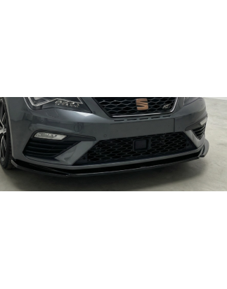 Splitter anteriore per Seat Leon 2017 - 2020 FL V2 (Cod. CW-CWFS01-0048)