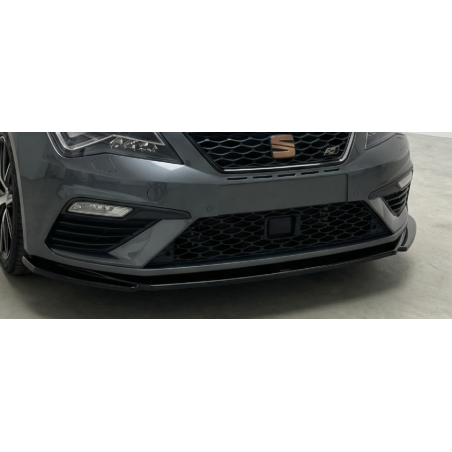 Splitter anteriore per Seat Leon 2017 - 2020 FL V2 (Cod. CW-CWFS01-0048)