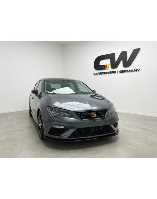 Splitter anteriore per Seat Leon 2017 - 2020 FL V2 (Cod. CW-CWFS01-0048)