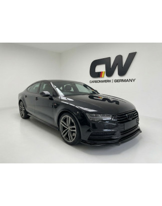 Splitter anteriore per Audi A7 2014 - 2018 FL (Cod. CW-CWFS2-AU-A7C7FL-S7SL-V1-A1)