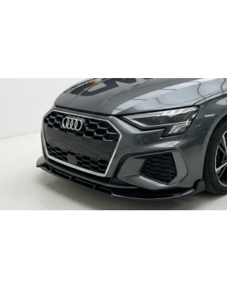 Splitter anteriore per Audi A3 8Y S Line V2 (Cod. CW-CWBFSW-IA0015PB)